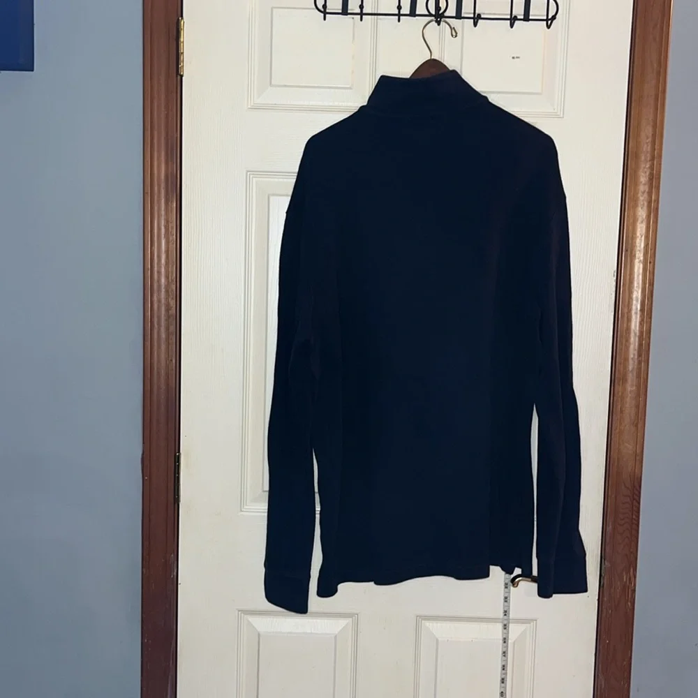 Polo Ralph Lauren--XL-black-1/4 Zip,preppy, pullover knit, long sleeve, Sweater